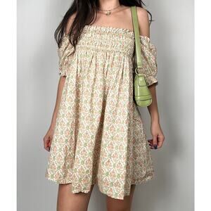 Kourt Babydoll Flower Dress